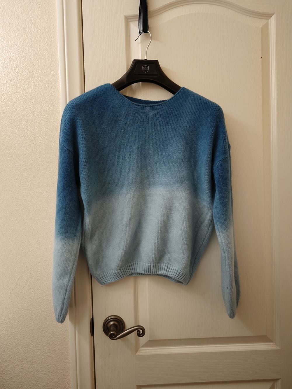 Blue Ombre Crewneck Sweater - Women